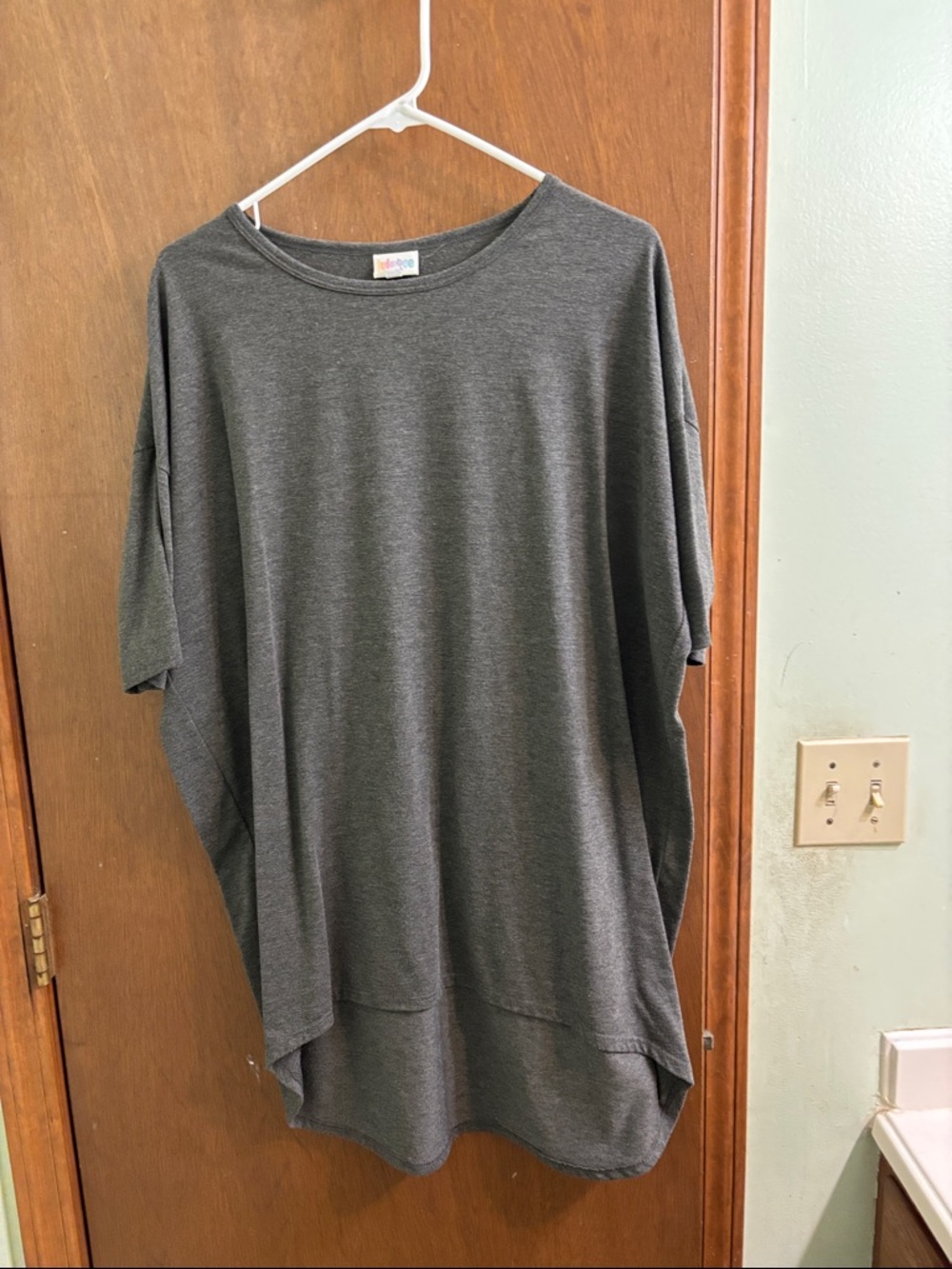 LuLaRoe Irma Top - Charcoal